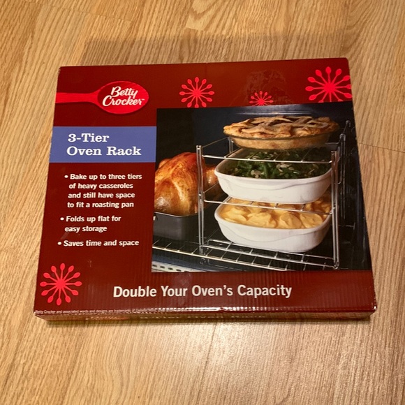 NWT Betty Crocker 3-Tier Oven Rack - Picture 1 of 2